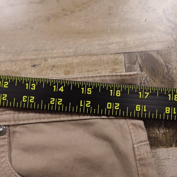 AG Adriano Goldschmied Everett Slim Straight Jeans Men’s 33x32 Khaki Stretch - Picture 8 of 14